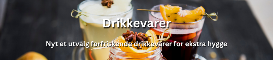 Et utvalg av kalde og varme drikkevarer for gjestenes komfort